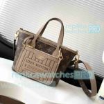 Replica L--V Neverfull Bandoulière Inside Out BB Beige Brown Handbag Small Size